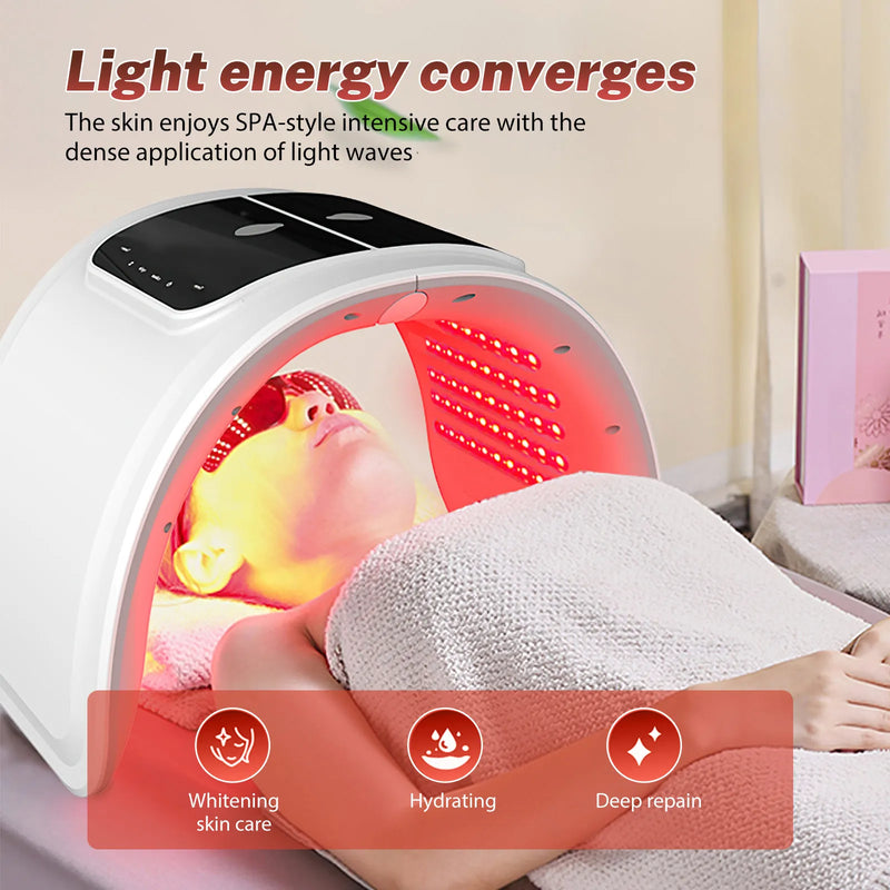 7 Colors LED Face Mask Professional LED Photon Facial Beauty Device Red Light Therapy Skin Rejuvenation Device Face Lift Anti Wrinkle Beauty Machine
