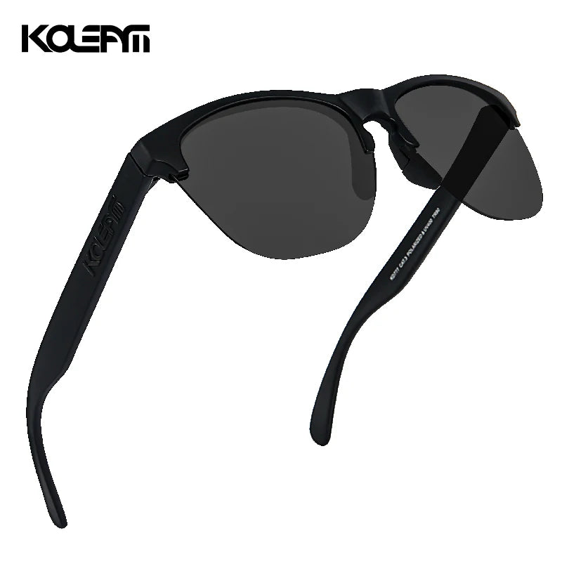 KDEAM Lifestyle Men's Sunglasses Polarized Driving Sun Glasses for Women TR90 Semi-rimless Frame Ultra Light Shades