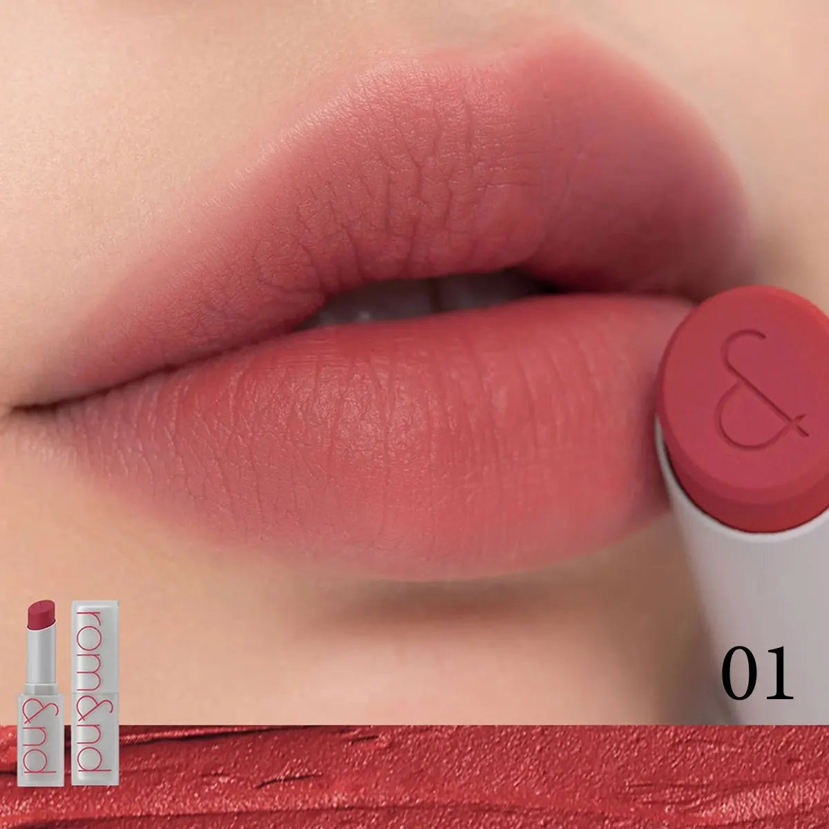 rom&nd ZERO MATTE LIPSTICK, Lightweight Non-Drying, Soft-Focus Matte Finish, Luxury Makeup, Korean Cosmetic, K-Beauty, Makeup