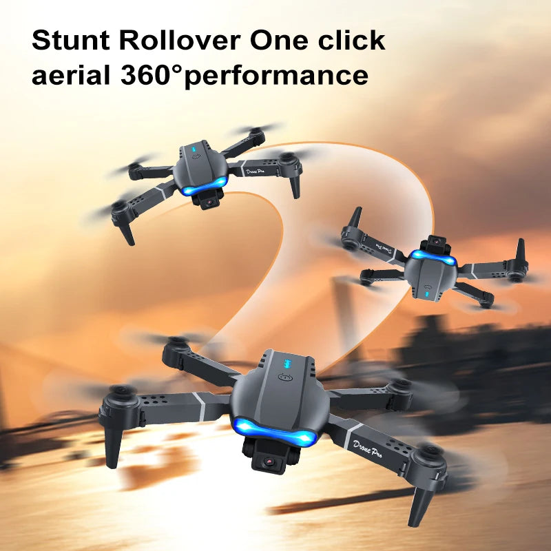 Aerial Drone Dual Lens Switch Gesture Photography Beauty Filter 110° Wide Angle Trajectory Flight APP Control Foldable FPV Drone