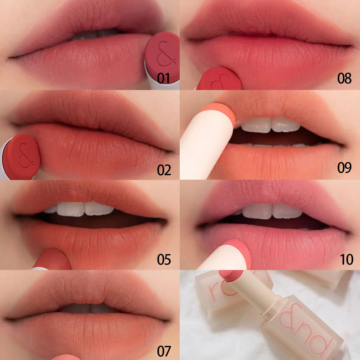 rom&nd ZERO MATTE LIPSTICK, Lightweight Non-Drying, Soft-Focus Matte Finish, Luxury Makeup, Korean Cosmetic, K-Beauty, Makeup