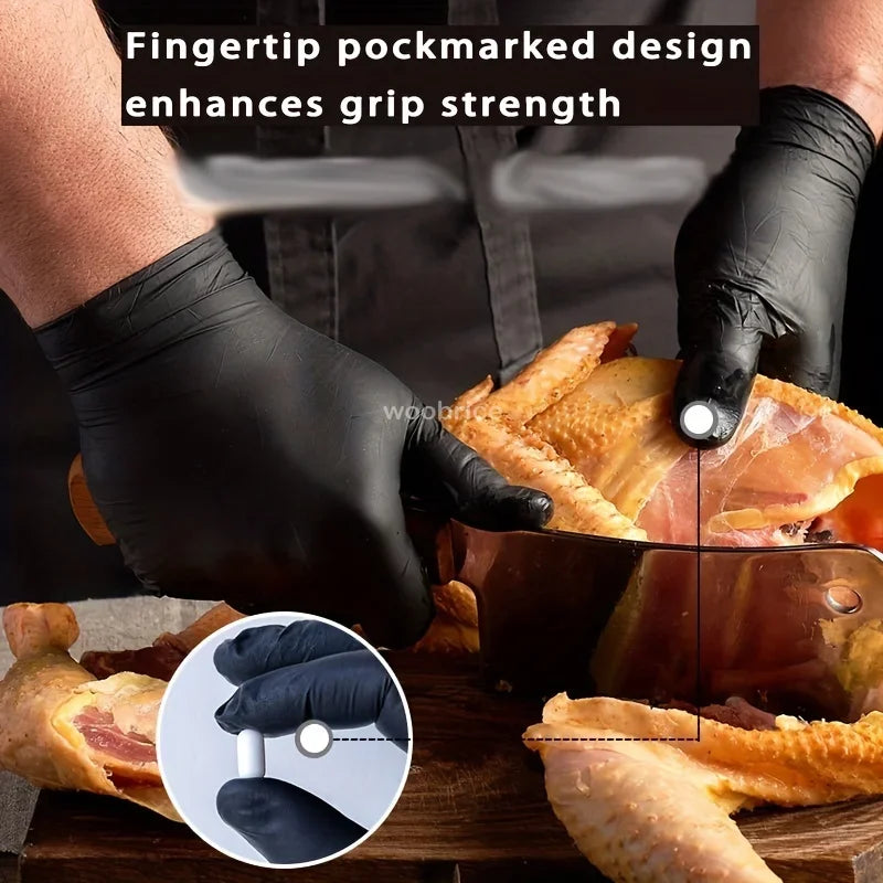 Gloves Disposible Latex Free Black Nitrile PVC Gloves Housework Cleaning Car Industry Gardening Pet Care Cooking Tools