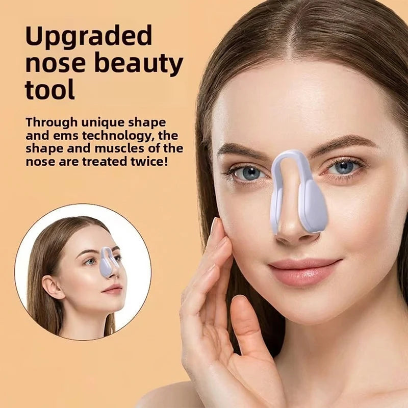 EMS Nose Shaper For Wide Noses Soft Silicone Nose Bridge Enhancer, Corrector, Painless Beauty Tool Nose Clip For Women Men