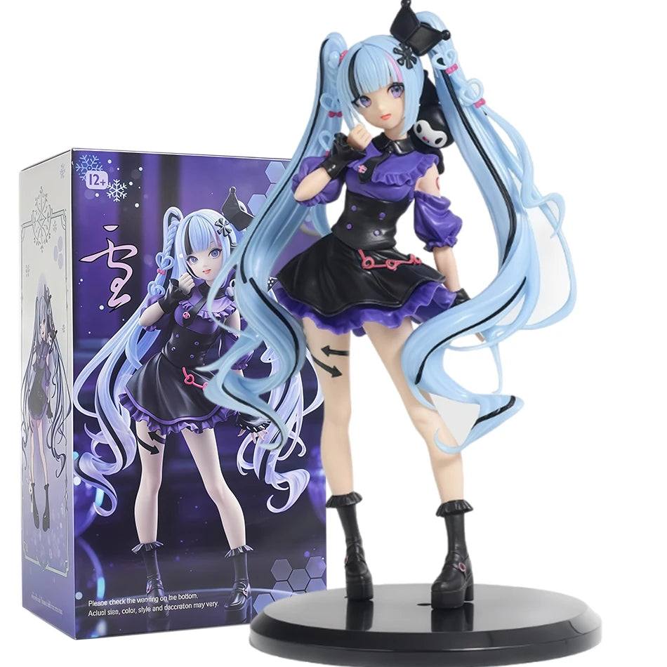 Anime Hatsune Miku Gothic Lolita Style Action Fairy Mirror Sleeping Beauty Action Fairy Winter Cherry igure PVC Doll Model Toys