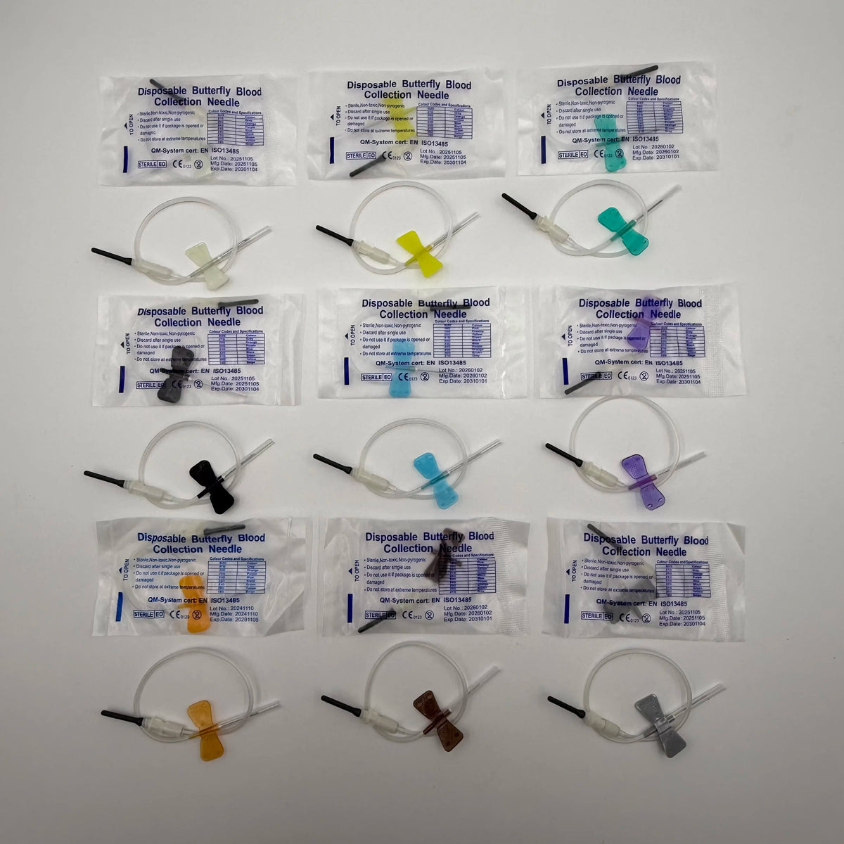 100pcs/Bag Disposable Butterfly Blood Collection Needle Double Wing Type Blood Collection Needle Cat Dogs Animal Pet Care Room