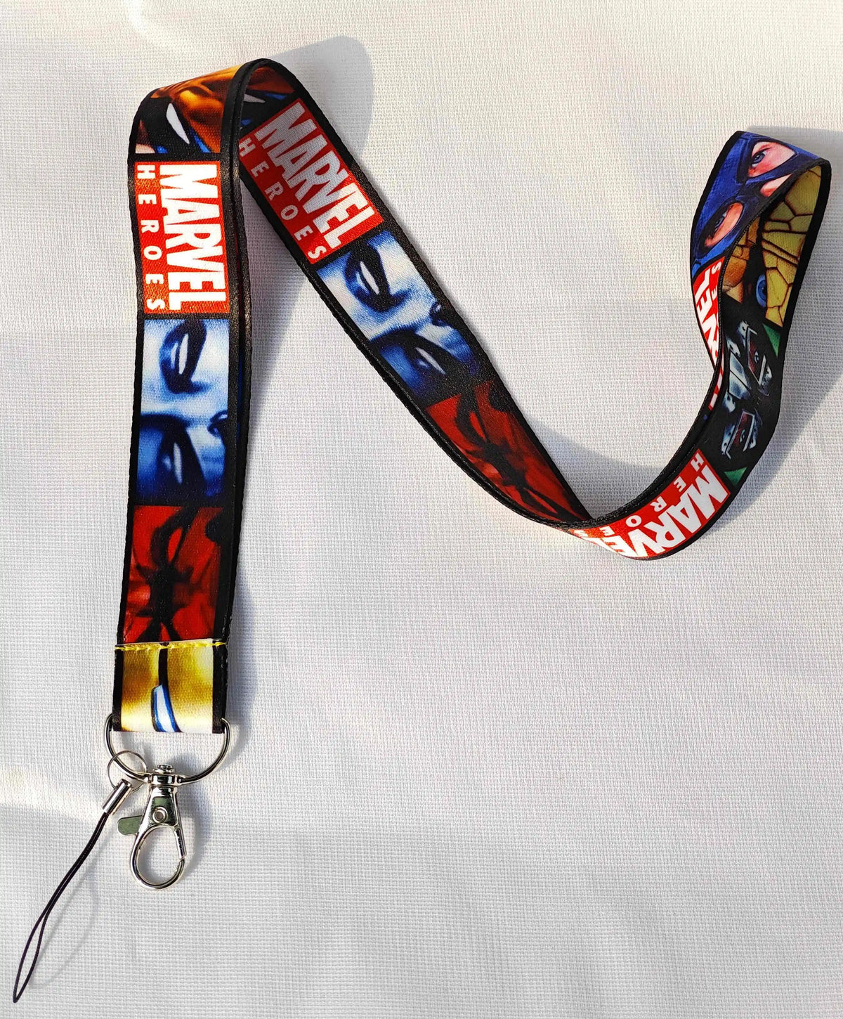 Wholesale Cartoon Hero Movie Characters Key Lanyard ID Badge Holders Animal Phone Neck Straps with Keyring Phone Accessories