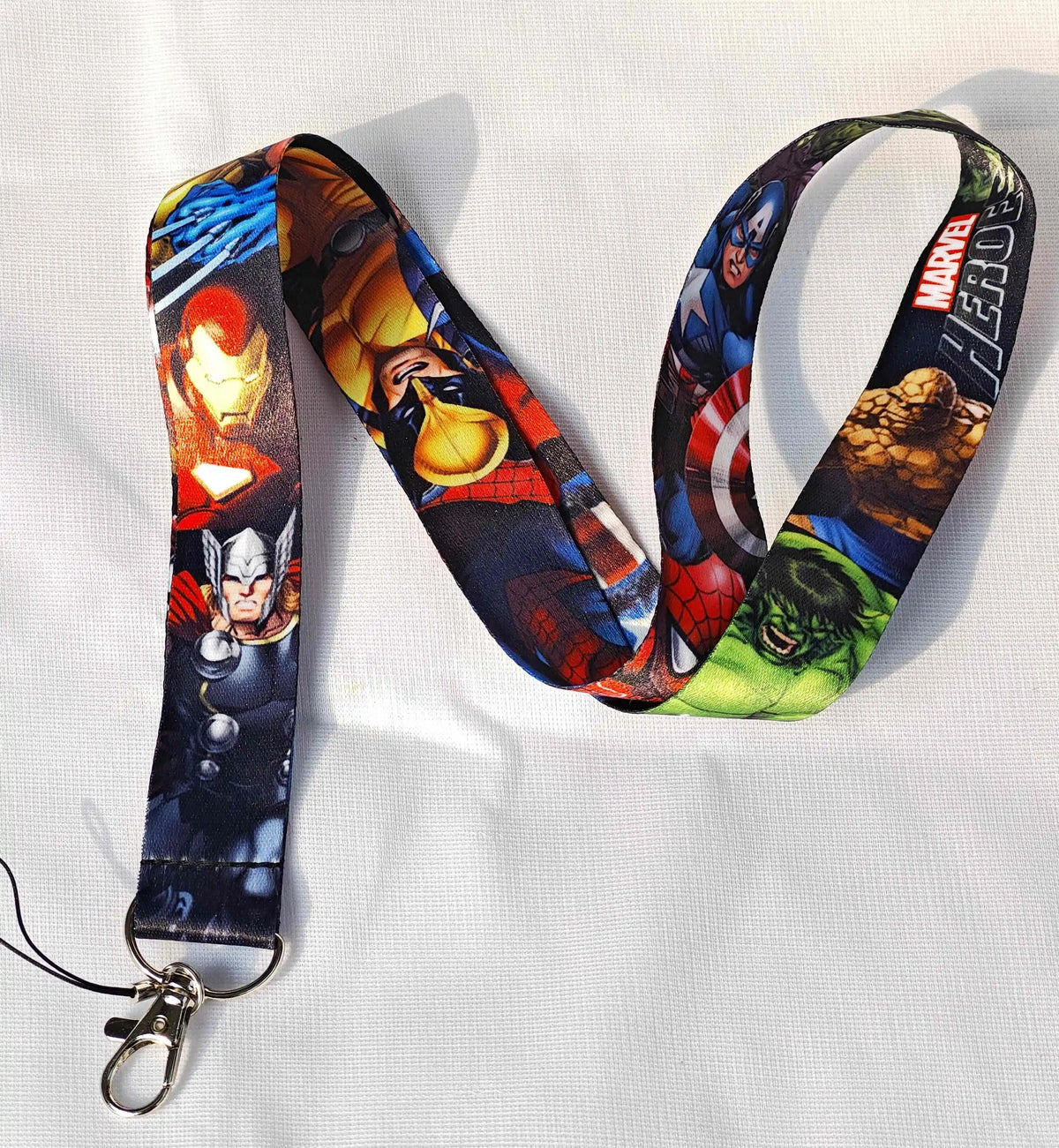 Wholesale Cartoon Hero Movie Characters Key Lanyard ID Badge Holders Animal Phone Neck Straps with Keyring Phone Accessories