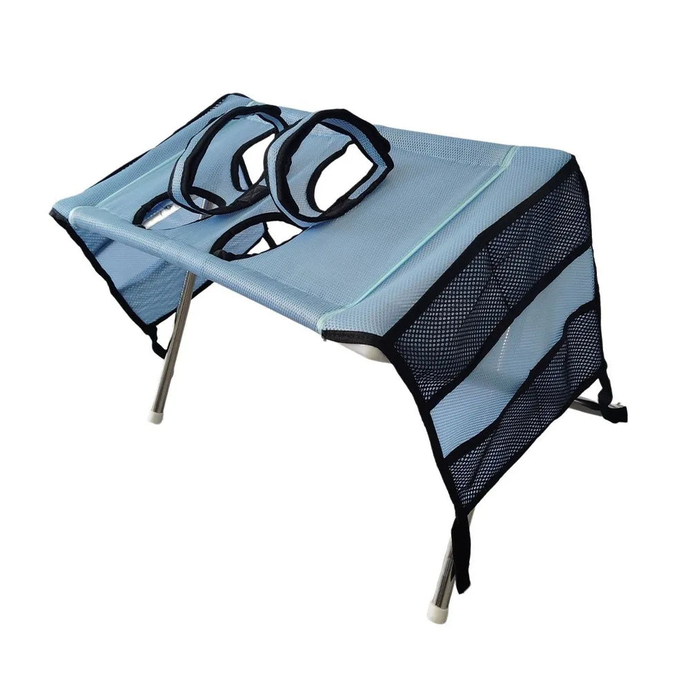 Folding Pet Grooming Hammock Anti-Scratch Quick Drying Pet Washing Station Sturdy with Support Frame Dog Grooming Table Pet Care