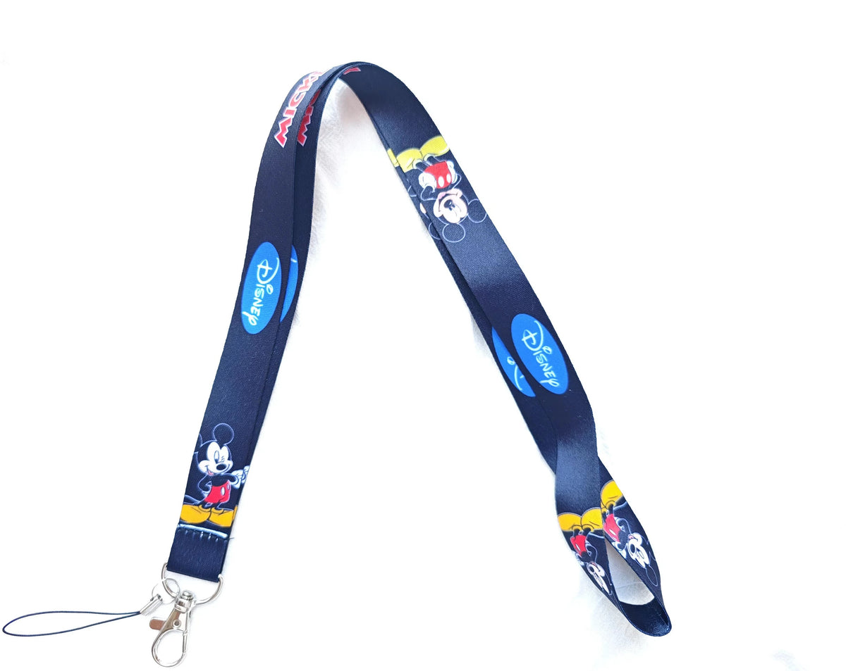 Wholesale Cartoon Anime Mouse Key Lanyard ID Badge Holders Animal Phone Neck Straps with Keyring Phone Accessories