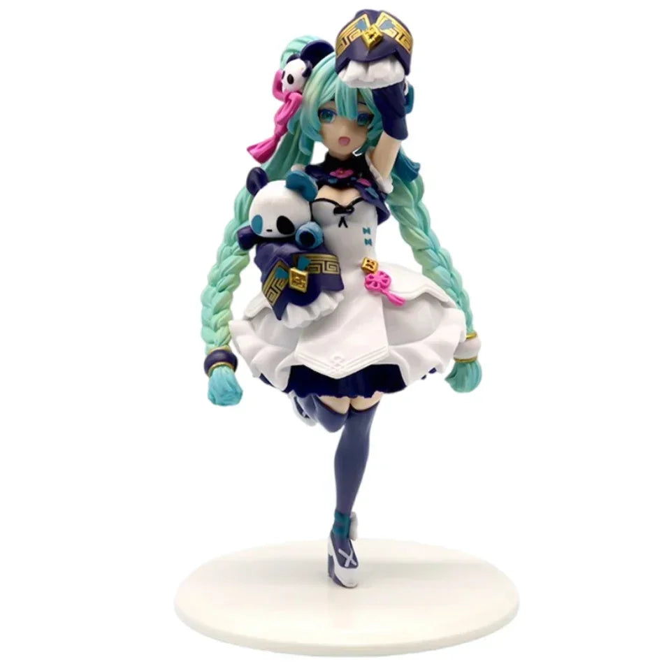 Anime Hatsune Miku Gothic Lolita Style Action Fairy Mirror Sleeping Beauty Action Fairy Winter Cherry igure PVC Doll Model Toys