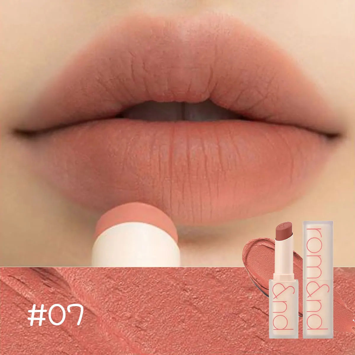 rom&nd ZERO MATTE LIPSTICK, Lightweight Non-Drying, Soft-Focus Matte Finish, Luxury Makeup, Korean Cosmetic, K-Beauty, Makeup