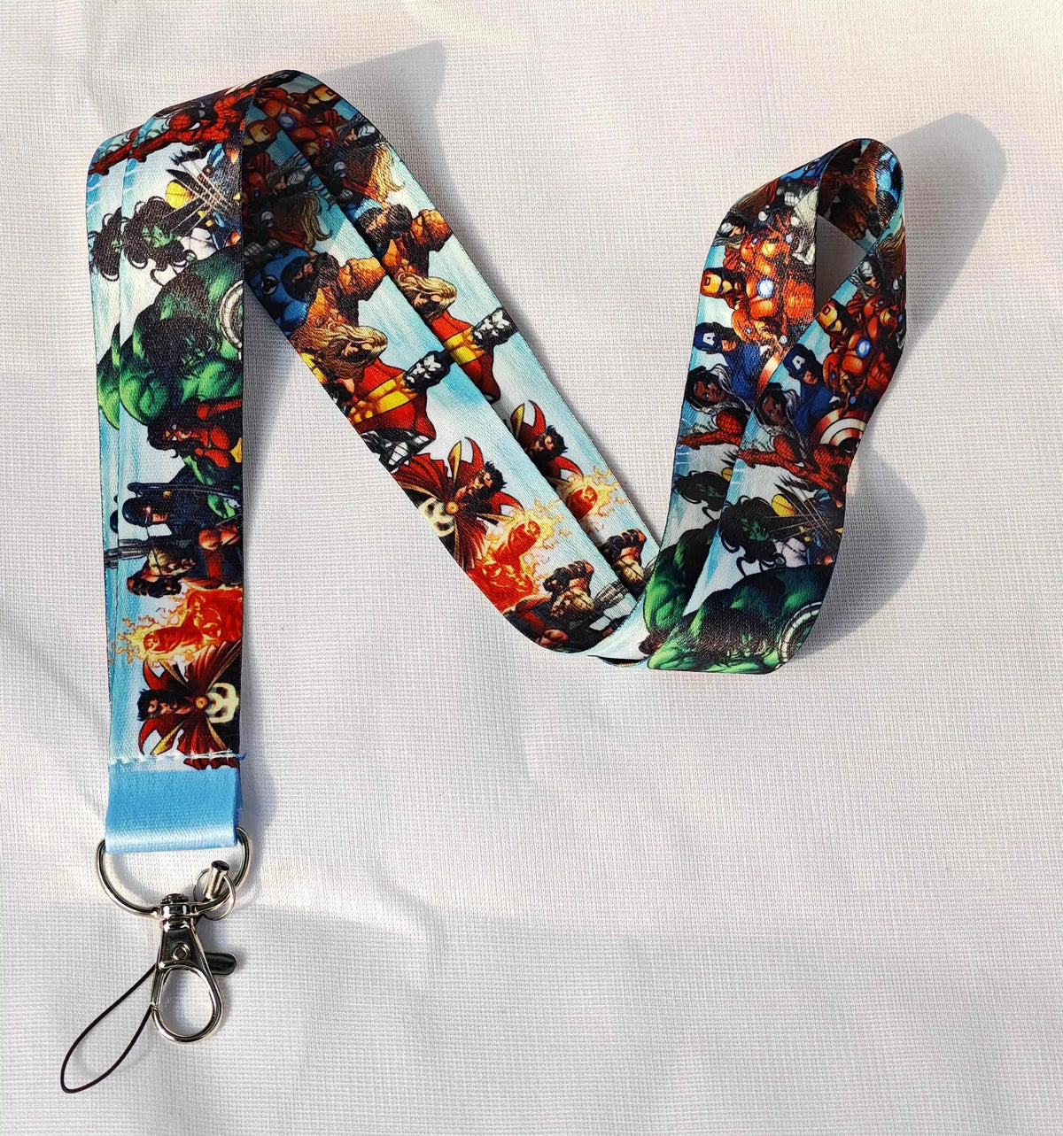 Wholesale Cartoon Hero Movie Characters Key Lanyard ID Badge Holders Animal Phone Neck Straps with Keyring Phone Accessories