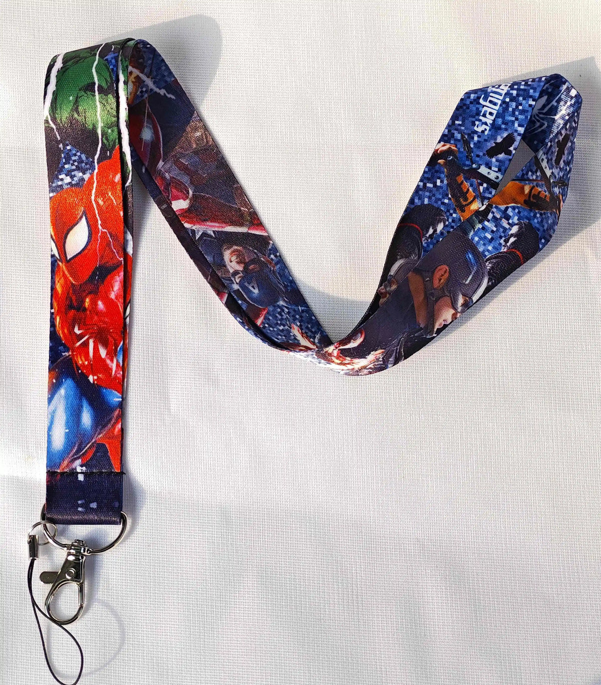Wholesale Cartoon Hero Movie Characters Key Lanyard ID Badge Holders Animal Phone Neck Straps with Keyring Phone Accessories