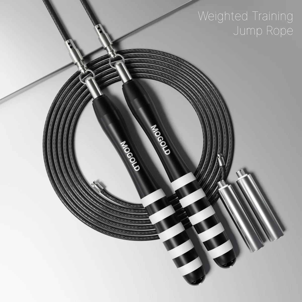 MOGOLD Premium Jump Rope Metal Wire Non-slip Handles Fitness Weight Loss Essential for Active Lifestyle