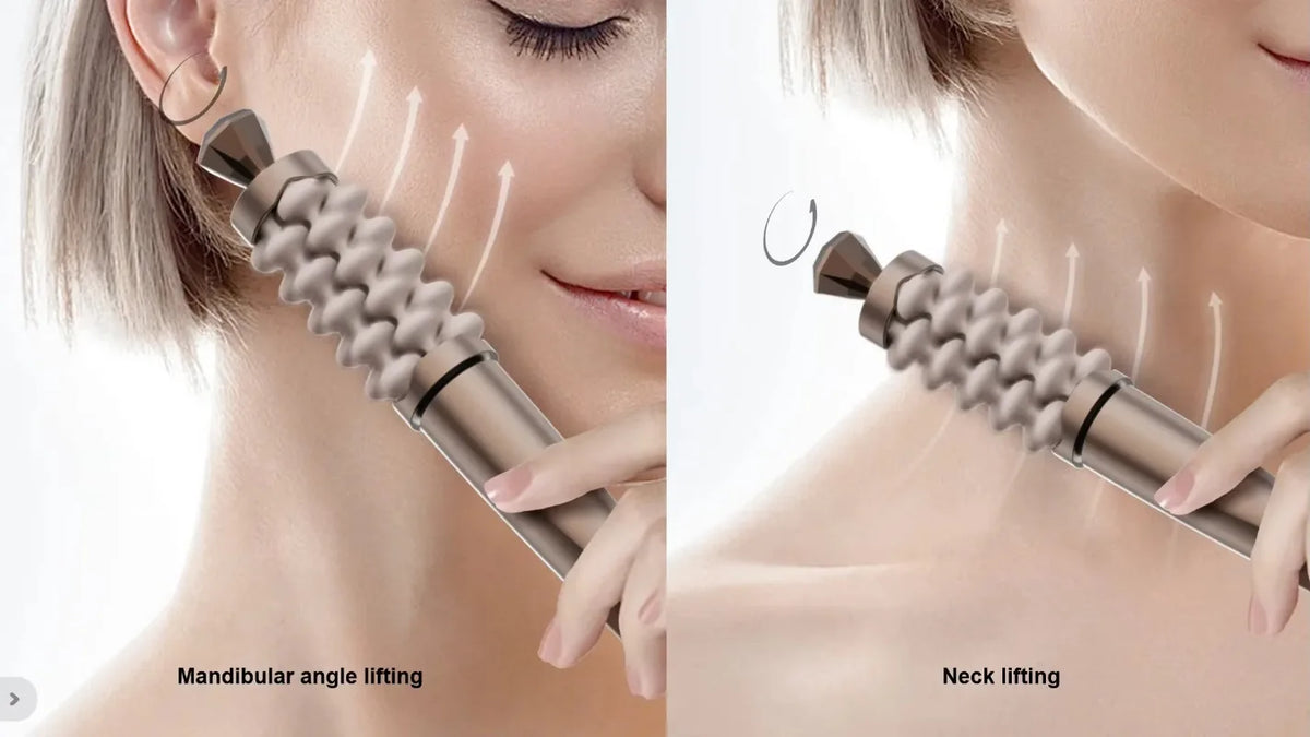 Electric Face Lift Massage Stick, Face and Neck Dual-Purpose Firming Beauty Instrument, Home soothing Massage Lifting Instrument