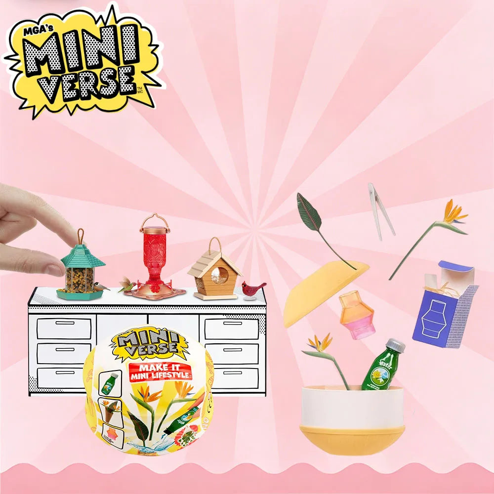 MGA Miniverse Make It Mini Lifestyle Home Series 1 Mini Collectibles Mystery Blind Packaging DIY Resin Play Replica Collectors