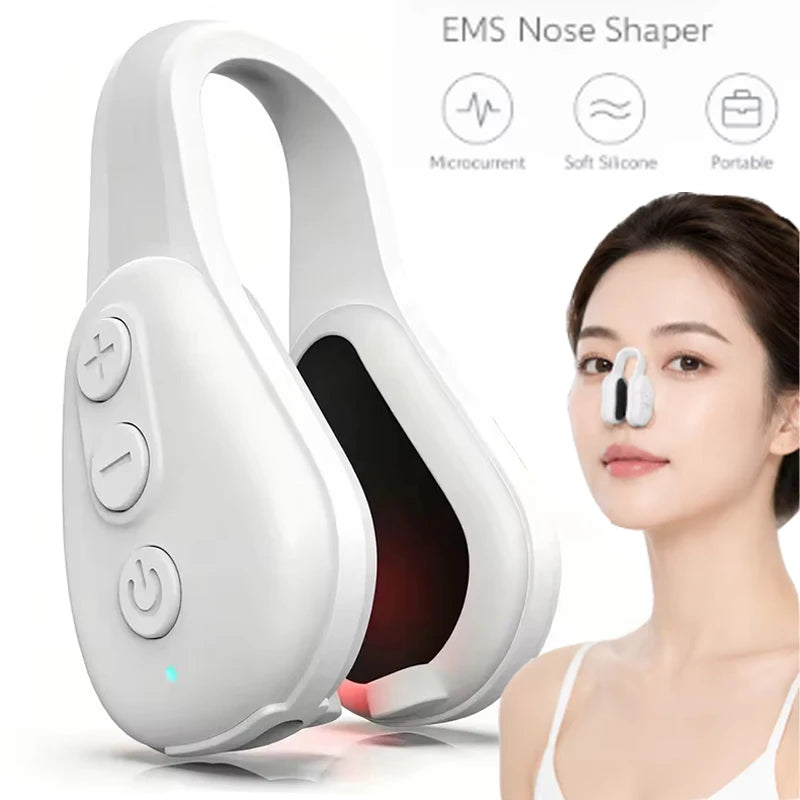 EMS Nose Shaper For Wide Noses Soft Silicone Nose Bridge Enhancer, Corrector, Painless Beauty Tool Nose Clip For Women Men
