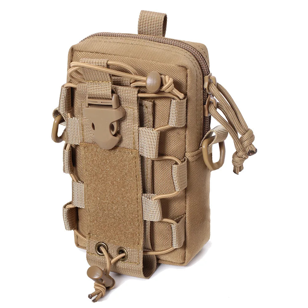 Hunting Waist Bag Molle Bottle Pouch Tactical Bag EDC Tools Belt Pack Outdoor Vest Pack Wallte Phone Accessories Pocket