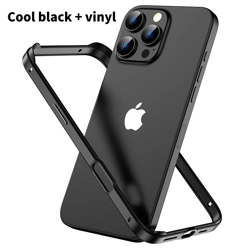 Metal Bumper For iPhone 17 Air 16e 16 E 15 Pro Max 14 Plus 13 Mini 12 11 X XS XR SE 2022 2020 8 iPhone16 16Pro Phone Accessories