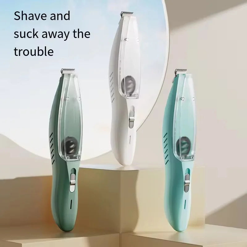 All In One Low Noise Electric Clipper With Vacuum Suction For Cats Dogs Rechargeable Paw Hair Trimmer Shaver Pet Care Tool