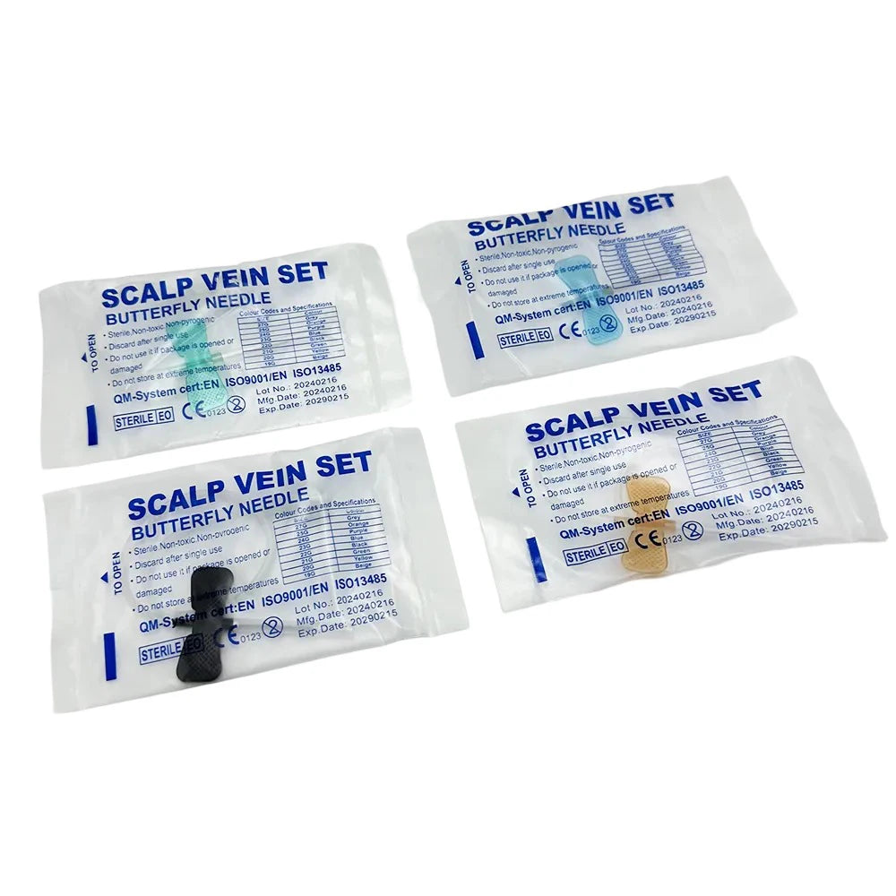 100pcs/lot Disposable Butterfly Infusion Needle Double Wing Infusion Needle Pet Care Room Cat Gog Animal