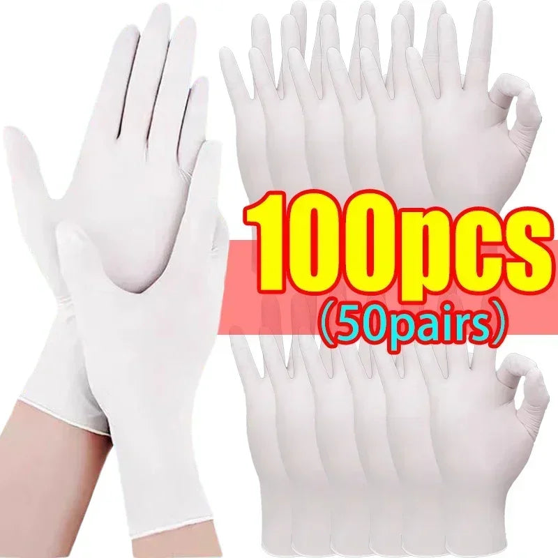 Disposable Black Nitrile PVC Gloves Strong Gloves For Housework Dish Washing Car Industry Gardening Pet Care Baking Cooking Tool