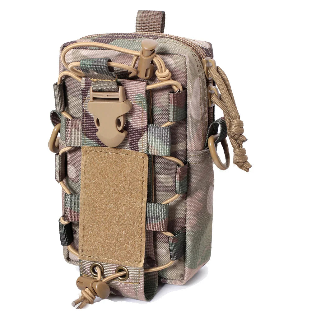 Hunting Waist Bag Molle Bottle Pouch Tactical Bag EDC Tools Belt Pack Outdoor Vest Pack Wallte Phone Accessories Pocket