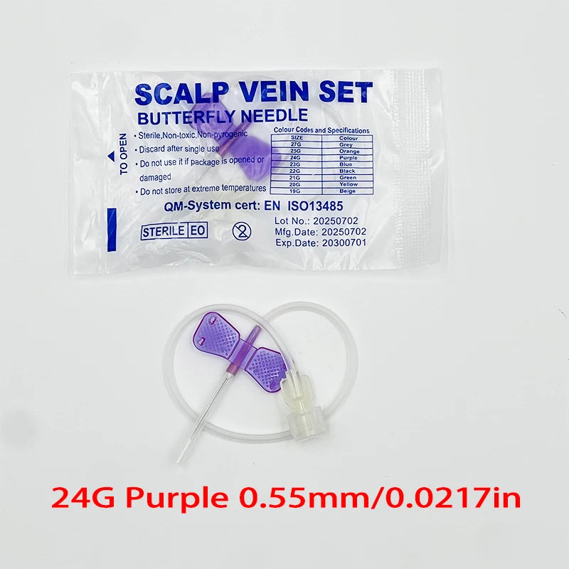100pcs/lot Disposable Butterfly Infusion Needle Double Wing Infusion Needle Pet Care Room Cat Gog Animal