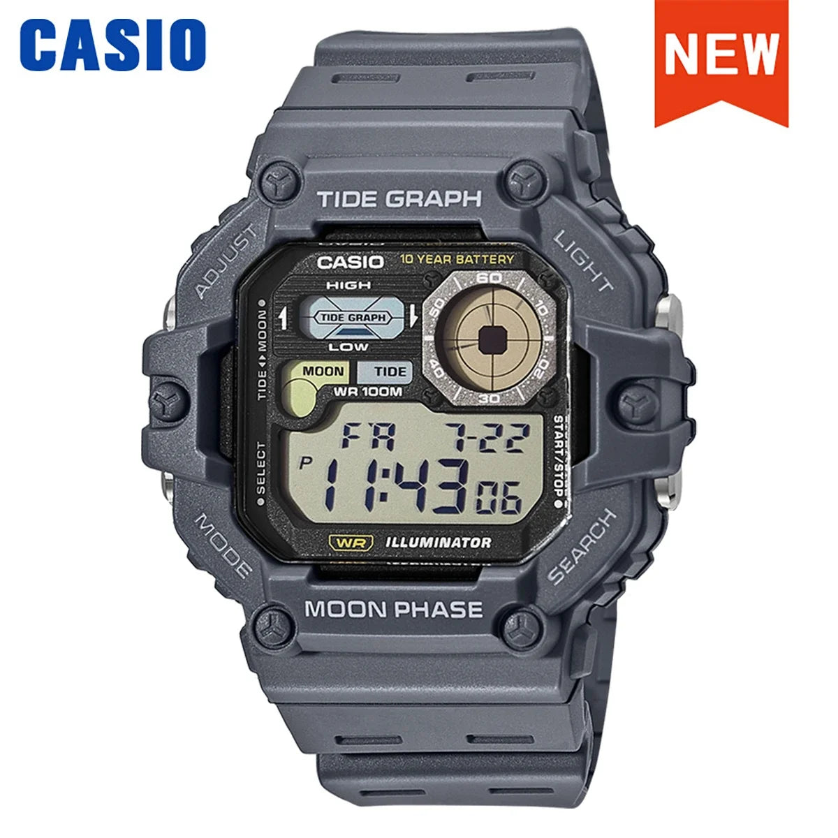 Casio Men's Watch Fashion Sports Outdoor Wristwatch Active Lifestyle Timepiece Casual Design WS-1700H Series