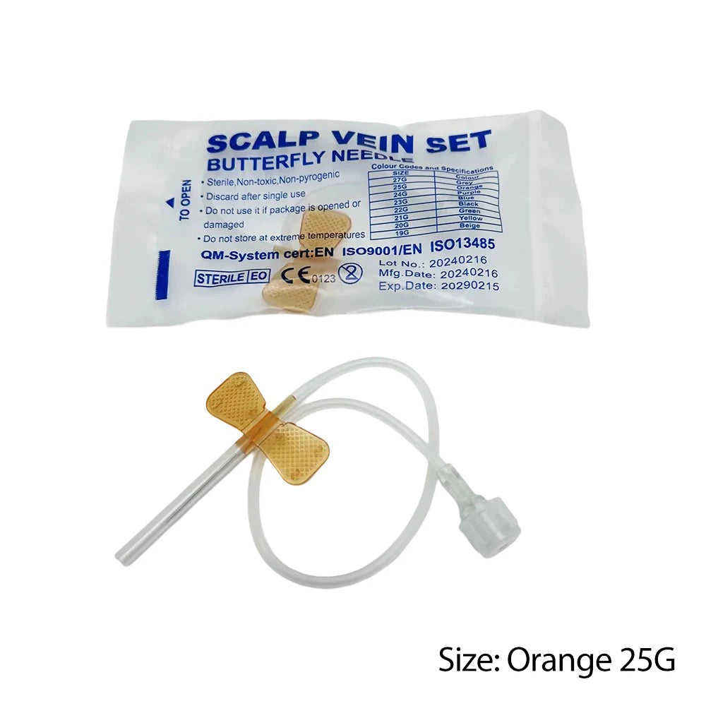 100pcs/lot Disposable Butterfly Infusion Needle Double Wing Infusion Needle Pet Care Room Cat Gog Animal