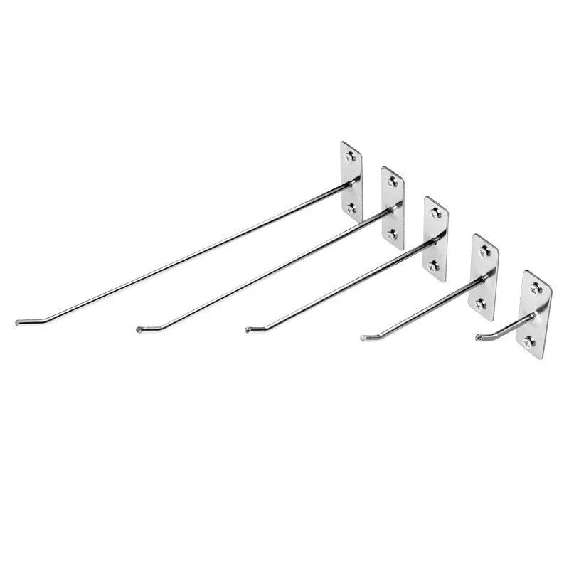 1/50Pcs Wall Mounted Storage Rack Stainless Steel Hole Board Hook Mobile Phone Accessories Hook Hardware Tools Home Accessories