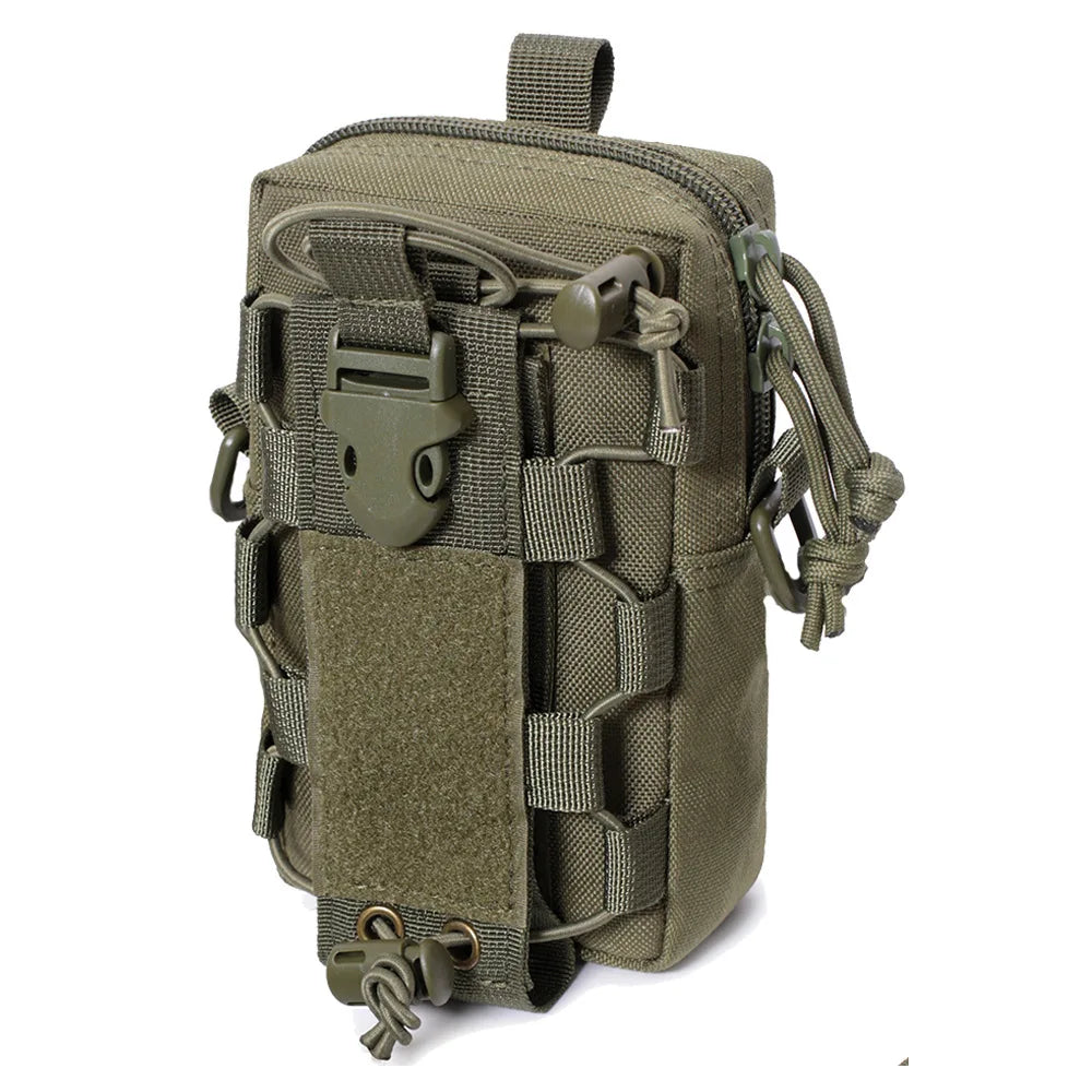 Hunting Waist Bag Molle Bottle Pouch Tactical Bag EDC Tools Belt Pack Outdoor Vest Pack Wallte Phone Accessories Pocket