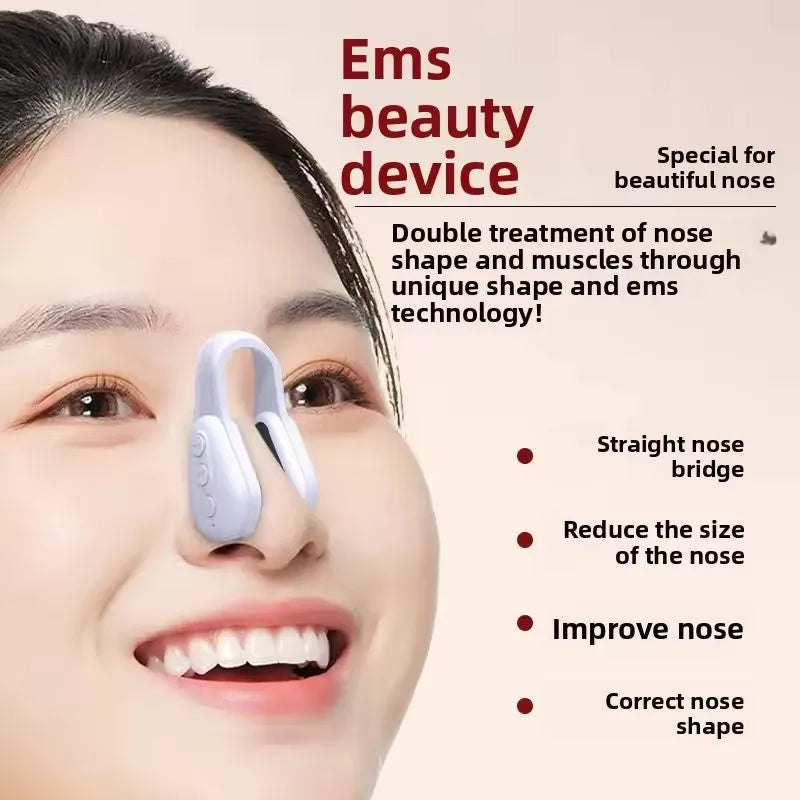 EMS Nose Shaper For Wide Noses Soft Silicone Nose Bridge Enhancer, Corrector, Painless Beauty Tool Nose Clip For Women Men
