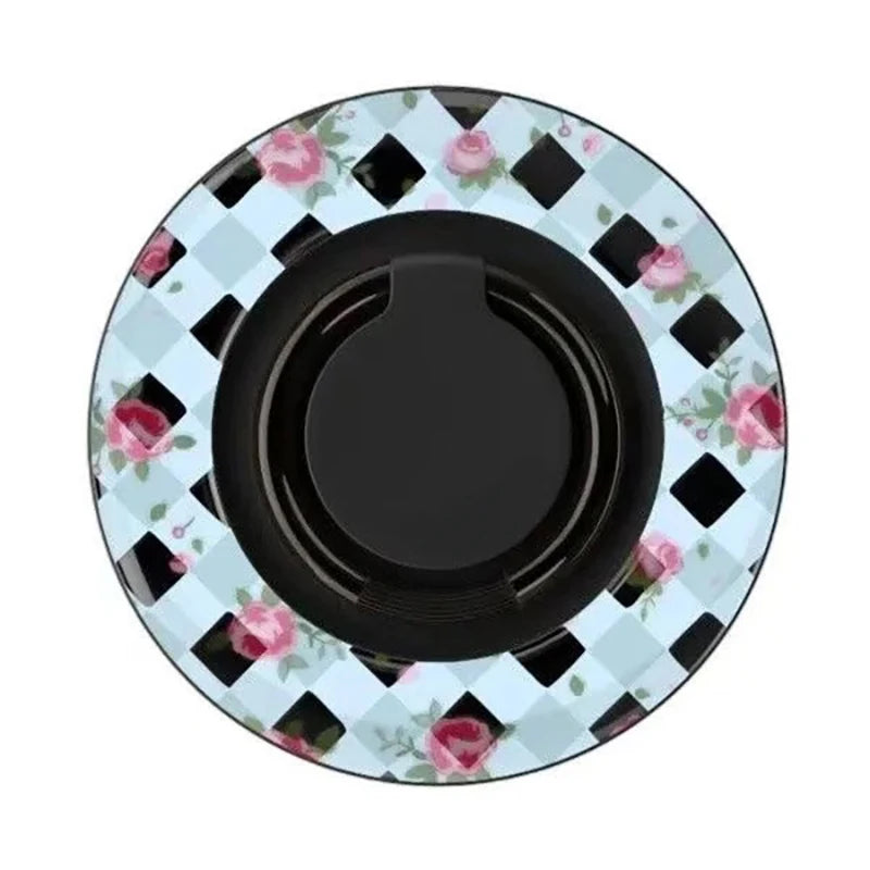 Spring Flowers Magnetic Grip Card Holder Phone Stand for IPhone Holder Mount Support for Galaxy Phone Accessories