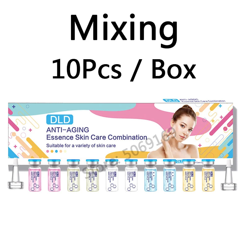 Korea 5ml*10Pcs BB Cream Glow Foundation Brightening Sunscreen Salmon DNA Ampoule Skin Booster Moisturizing Skin Beauty Makeup