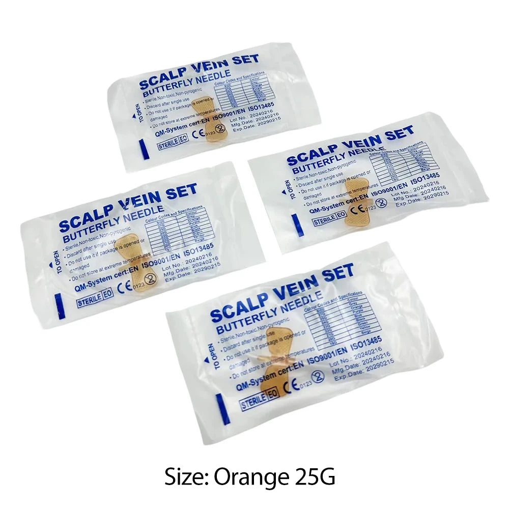 100pcs/lot Disposable Butterfly Infusion Needle Double Wing Infusion Needle Pet Care Room Cat Gog Animal