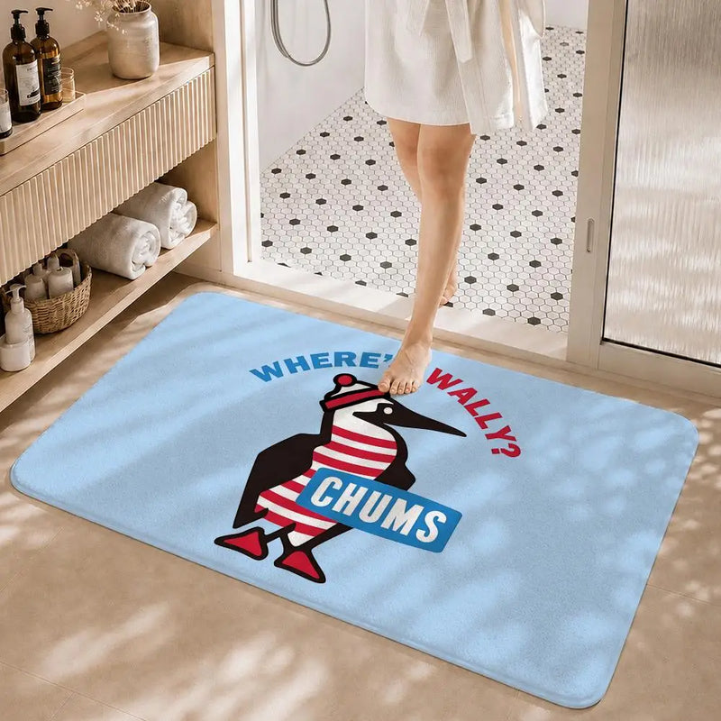 Outdoor Lifestyle Brand C-ChumsS Floor Mat Non-Slip Absorbent Floor Mat Decorative Rug for Home Bathroom Bedroom Entryway