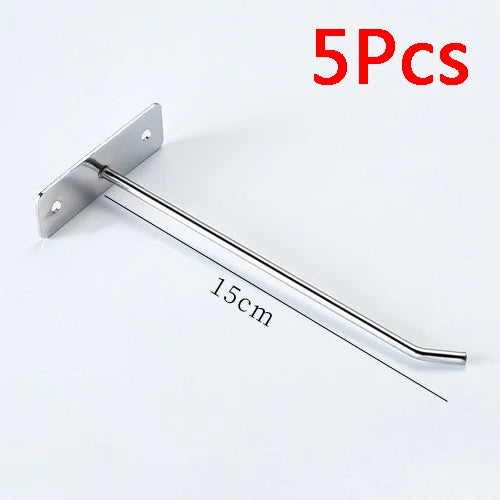1/50Pcs Wall Mounted Storage Rack Stainless Steel Hole Board Hook Mobile Phone Accessories Hook Hardware Tools Home Accessories
