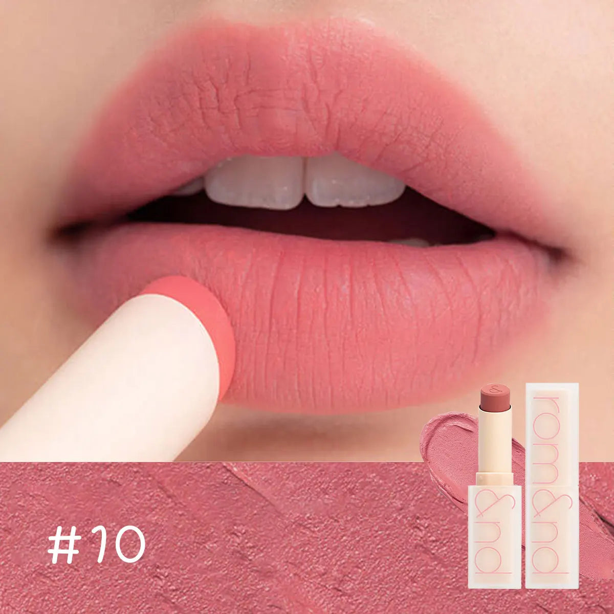 rom&nd ZERO MATTE LIPSTICK, Lightweight Non-Drying, Soft-Focus Matte Finish, Luxury Makeup, Korean Cosmetic, K-Beauty, Makeup