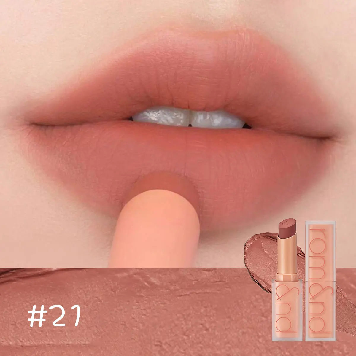rom&nd ZERO MATTE LIPSTICK, Lightweight Non-Drying, Soft-Focus Matte Finish, Luxury Makeup, Korean Cosmetic, K-Beauty, Makeup