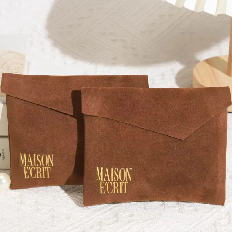 Velvet envelope Gift Bags Small Velvet Dust Bag Custom Jewelry Gift Pouch Handbag for Beauty Makeup