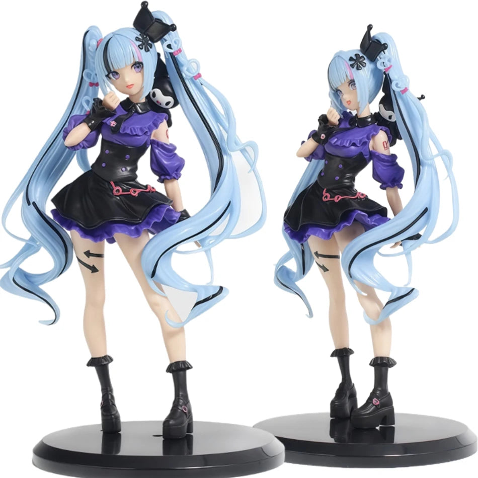 Anime Hatsune Miku Gothic Lolita Style Action Fairy Mirror Sleeping Beauty Action Fairy Winter Cherry igure PVC Doll Model Toys