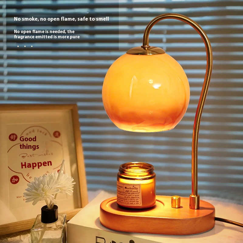 Retro Glass Aromatherapy Candle Warmer Lamp for Home Decor