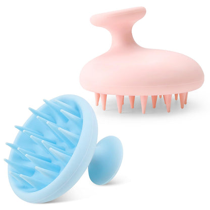 2 Pack Scalp Massager Shampoo Brush Silicone Dandruff Removal