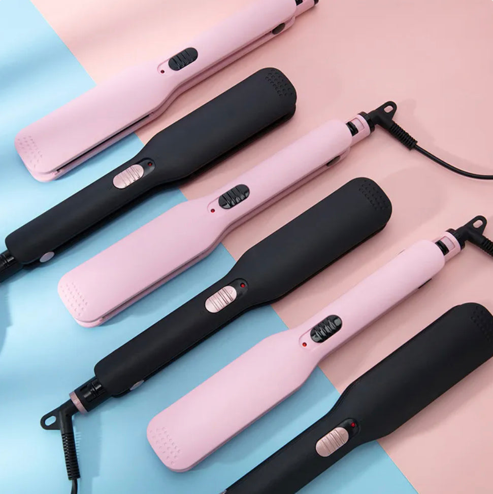 Dual-Use Electric Hair Curler &amp; Straightener