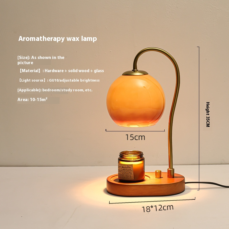 Retro Glass Aromatherapy Candle Warmer Lamp for Home Decor
