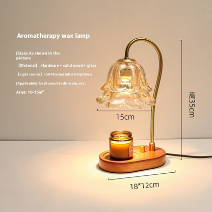 Retro Glass Aromatherapy Candle Warmer Lamp for Home Decor