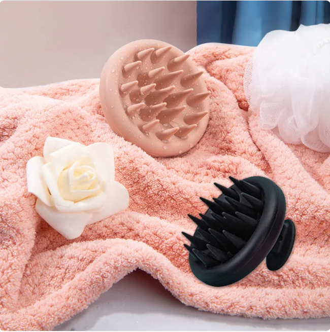 TPE Silicone Shampoo Brush Scalp Massager for Healthy Hair Growth