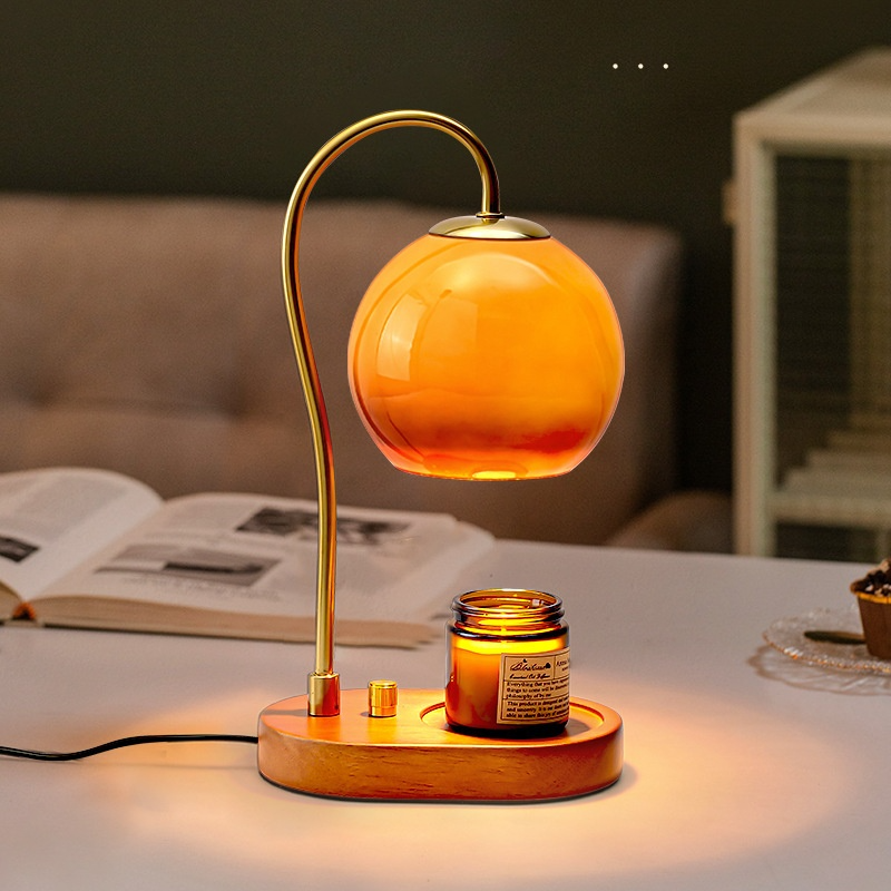 Retro Glass Aromatherapy Candle Warmer Lamp for Home Decor