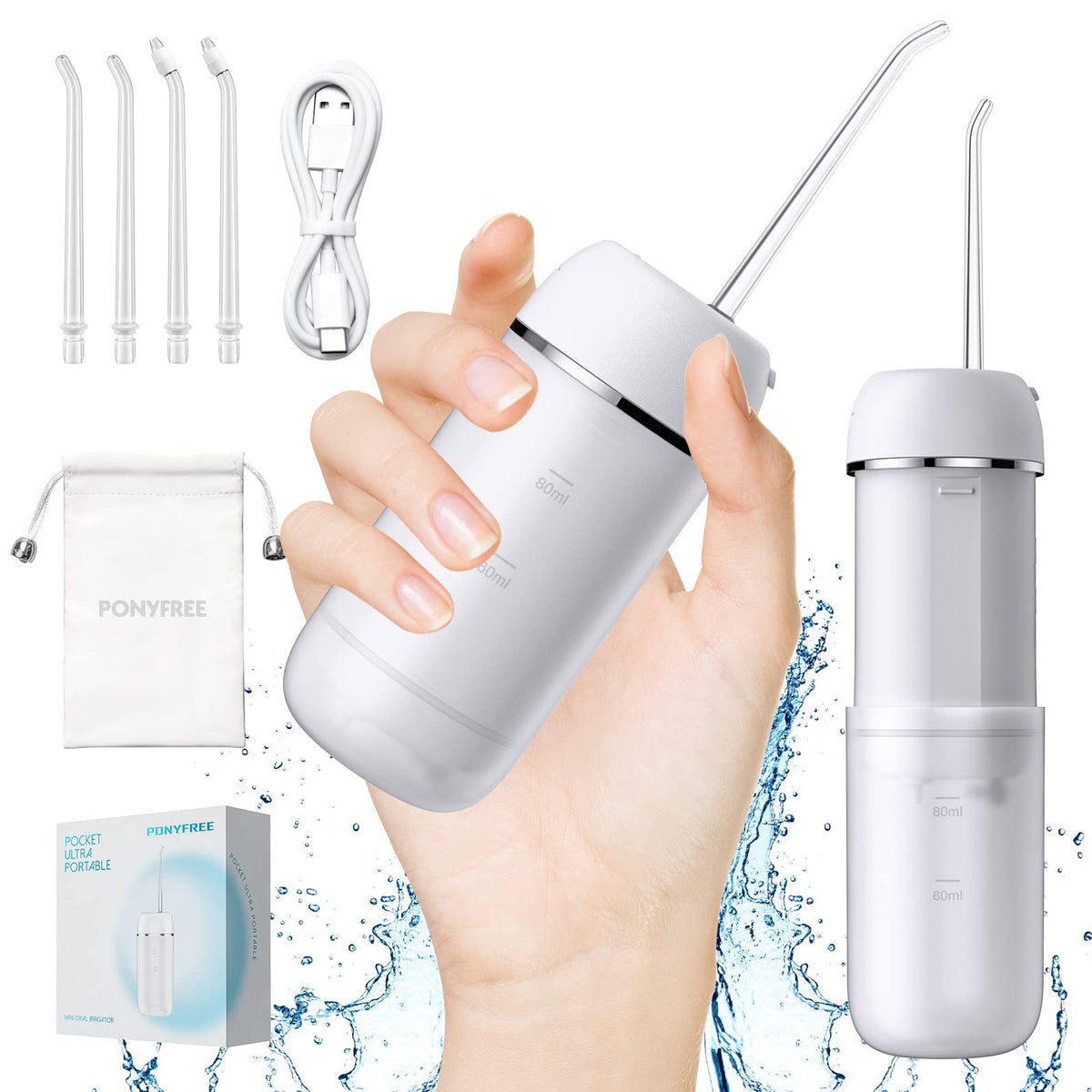 Cordless Water Flosser with 9 Pressure Modes